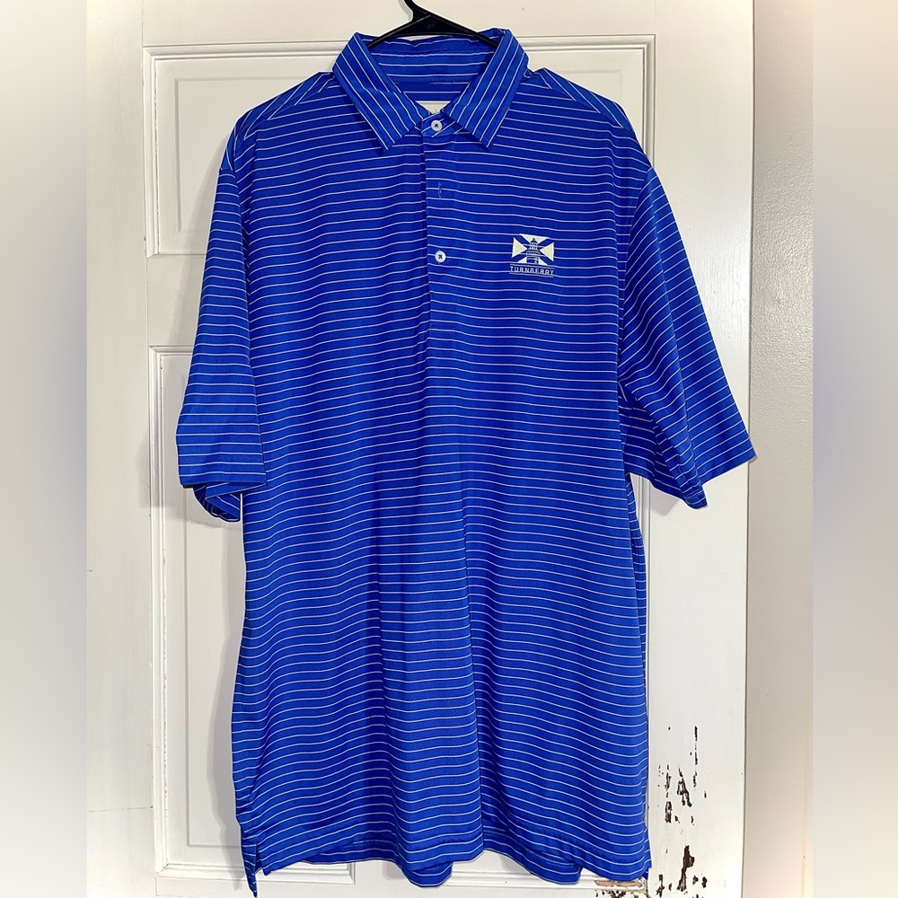 Donald Ross Blue Polo Shirt